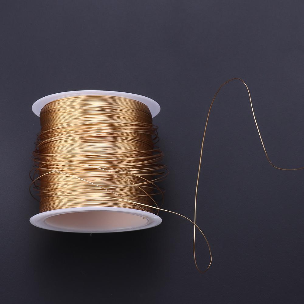 100m/Roll Gold Silver Color Copper Wire for Jewelry Making DIY Bracelet Necklace DIY Colorfast Beading Wire Jewelry Cord String