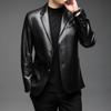 Jachete din piele pentru bărbați de primăvară Jachete din piele pentru bărbați de primăvară și toamnă pentru bărbați de afaceri ocazional Costume simple pentru bărbați