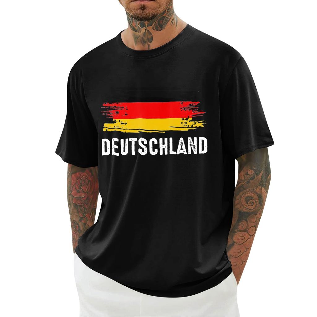Unisex letní tričko s potiskem Unisex volný ležérní top s krátkým rukávem