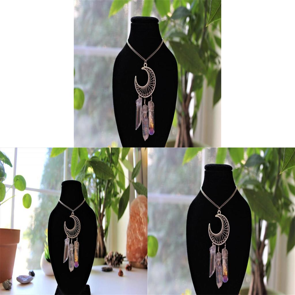 Moon Crystal Jewelry Necklace With Alloy Pendant For Fashionistas And Gift Enthusiasts