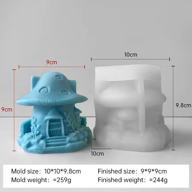 Forma Silikonowa na Świecę Reliefowa Kolumna Dom Forma DIY Pnącza Dom na Drzewie Ornament Gipsowy do Aromaterapii Forma Materiały do Wyrobu Świec z Wosku Sojowego