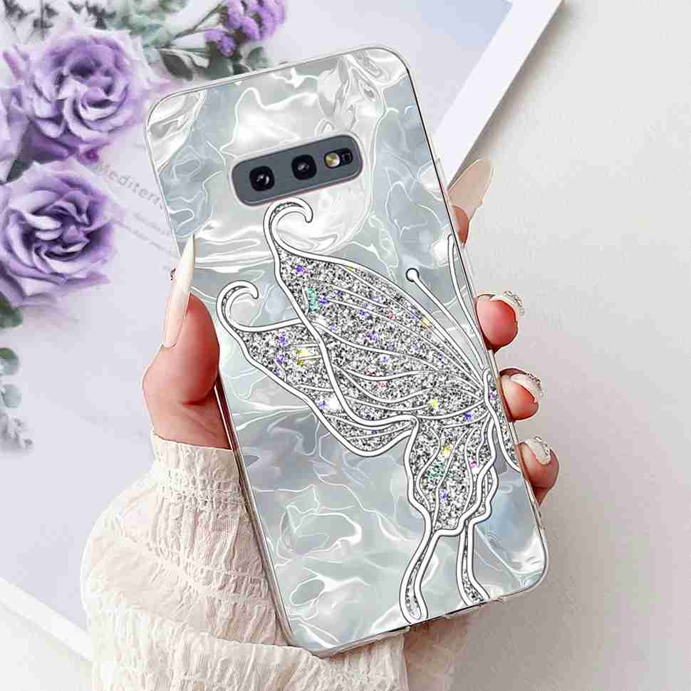 For Samsung Galaxy S10e Case SM-G970 Fashion Bow Flower Soft Silicone TPU Cover For Samsung S10e S10E SM-G970F 5.8" Phone Casing