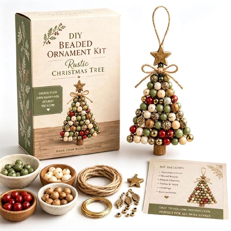 DIY Hanging Tree Ornament Project, 1 Christmas Craft for Shop Fronts, Holiday Parties, Homes, or Office Displays