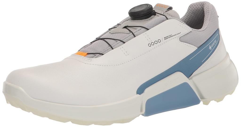 Golf Golf Biom 3E [ECCO] Shoes, H4, Men's, WHITE/RETRO BLUE, 25.0 cm,