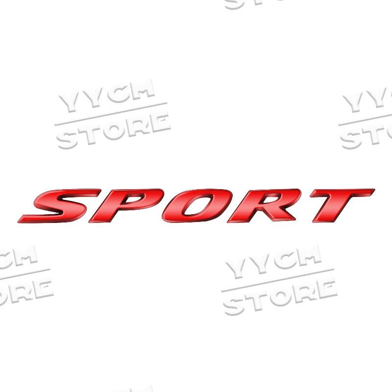 For Sport Metal Emblem Civic Typer Accord CRV Vezel HRV Stepwgn Odyssey Jazz Fit 3D Decals Sticker Rear Trunk Badge Logo