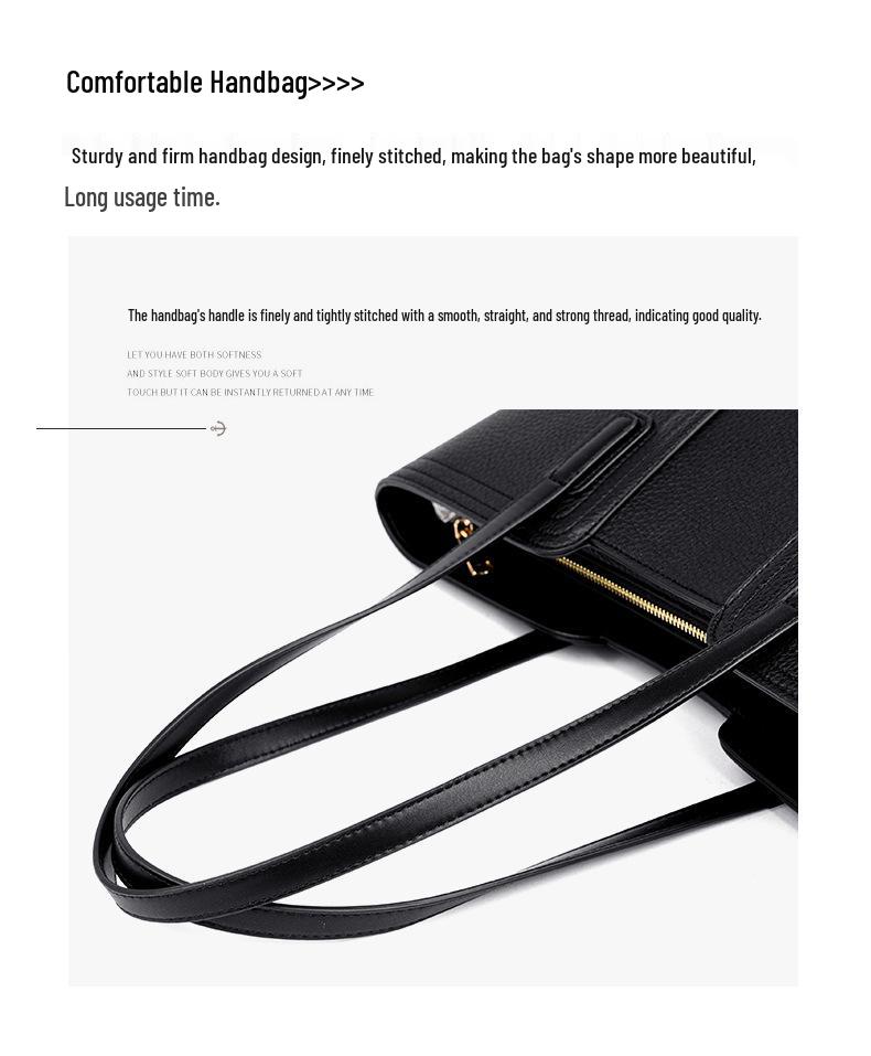 Large Capacity Women's Tote Bag - New Style Shoulder Bag for Work and Commute