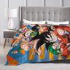 DBZ Blanket Cartoon Anime Fuzzy Funny Warm Throw Blankets for Bedspread Summer,