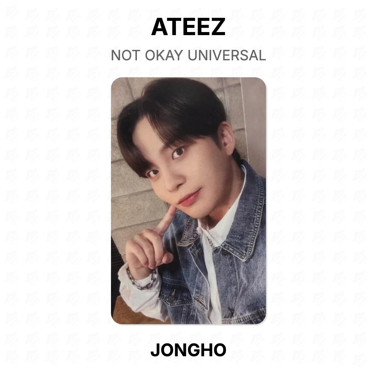 ATEEZ NOT OKAY UNIVERSAL Official Photocard JONGHO