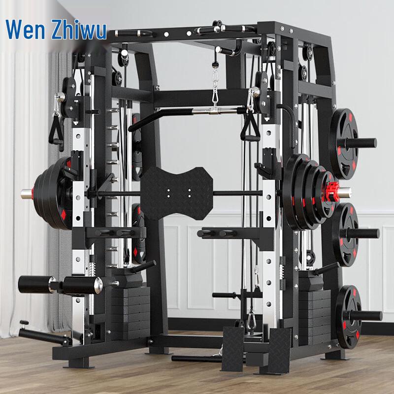 WenZhiWu All-in-One Home Gym Smith Machine & Power Rack