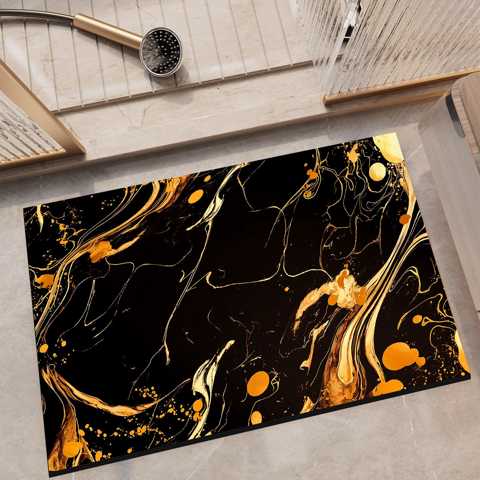 

Коврик для ванной из диотомита в стиле ретро, коврики для ног, впитывающий коврик для ванной, нескользящий, быстросохнущий, коврик для душа, коврик для туалета, моющийся 40cmx60cm