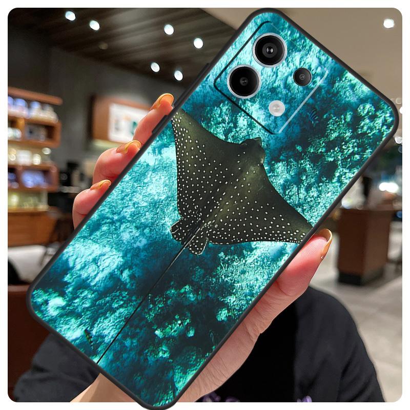 Animal Manta Ray Case For Xiaomi Redmi Note 12 9 10 11 13 14 15 Pro Plus Cover For Redmi 13C 12C 10C 14C 15 C