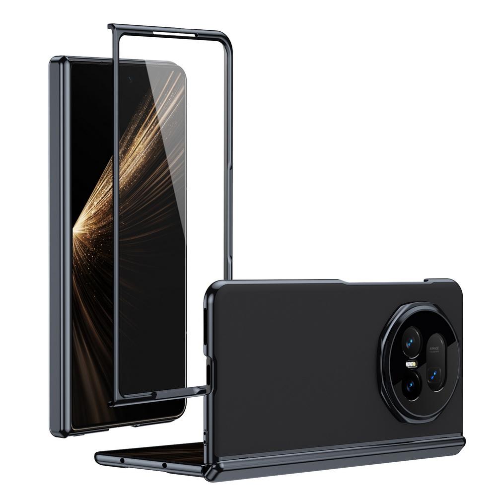 AG Frosted Backplate Vacuum Plated Bezel Spring Hinge Glass Protector Case For Honor Magic V5 MAGIC V3 Camera Protection Cover