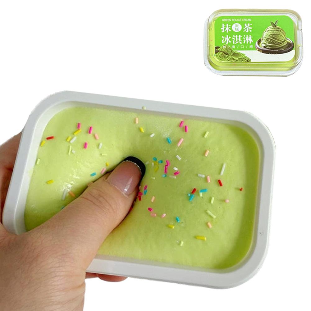 Squishy Gesimuleerde IJstaart Langzaam Rijzend Stressverlichter Sensorisch Fidget Speelgoed Cadeaus voor Kinderen Volwassenen