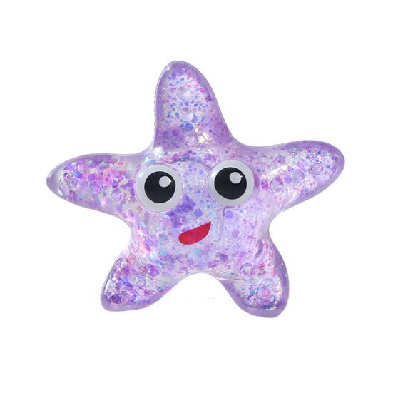 Glitzerndes Tier-Quetschspielzeug Stressabbau Salamander Kaninchen Bär Oktopus Capybara Sensorisches Spielzeug Dekompression Klarer Stressball Fidget-Spielzeug
