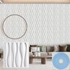 Accent Textured 3D Wall Panels for Interior Wall Decor, Covering Panels for Living Room, 11.8 In X 11.8 In