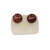 Retro Hong Kong Amber Round Earrings for Women, Unique Design, Elegant High-End Feel, Exaggerated Accessories.