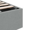 Storage Bed with Storage Light Gray 193 x 203 cm Fabric