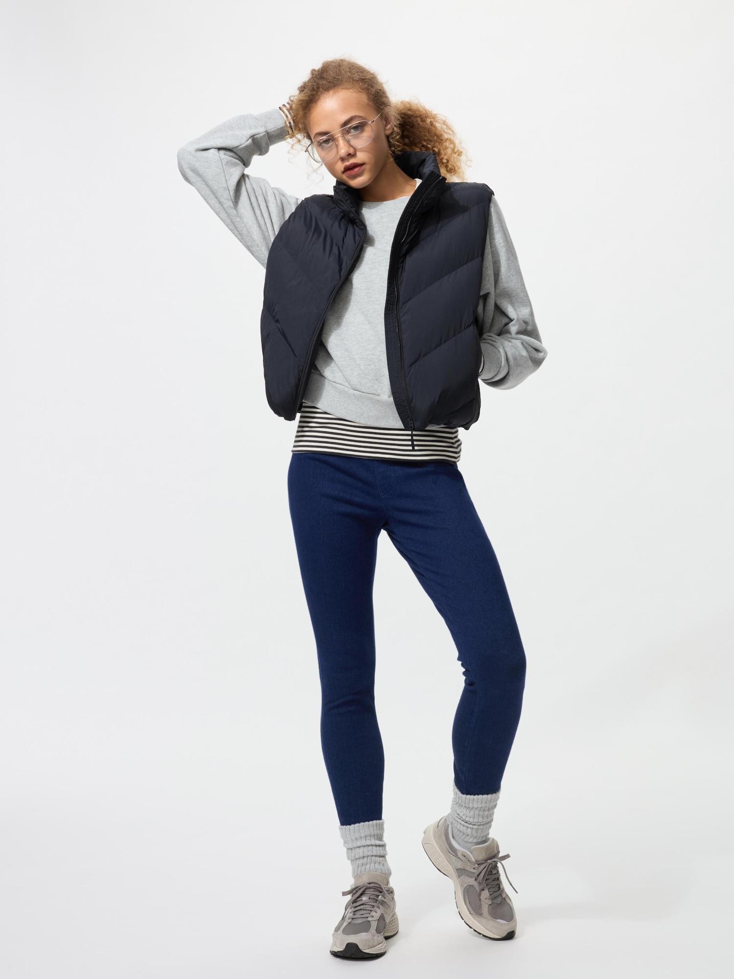 

Uniqlo Леггинсы Heattech Ultra Stretch Брюки Длинная длина 68 BLUE/M