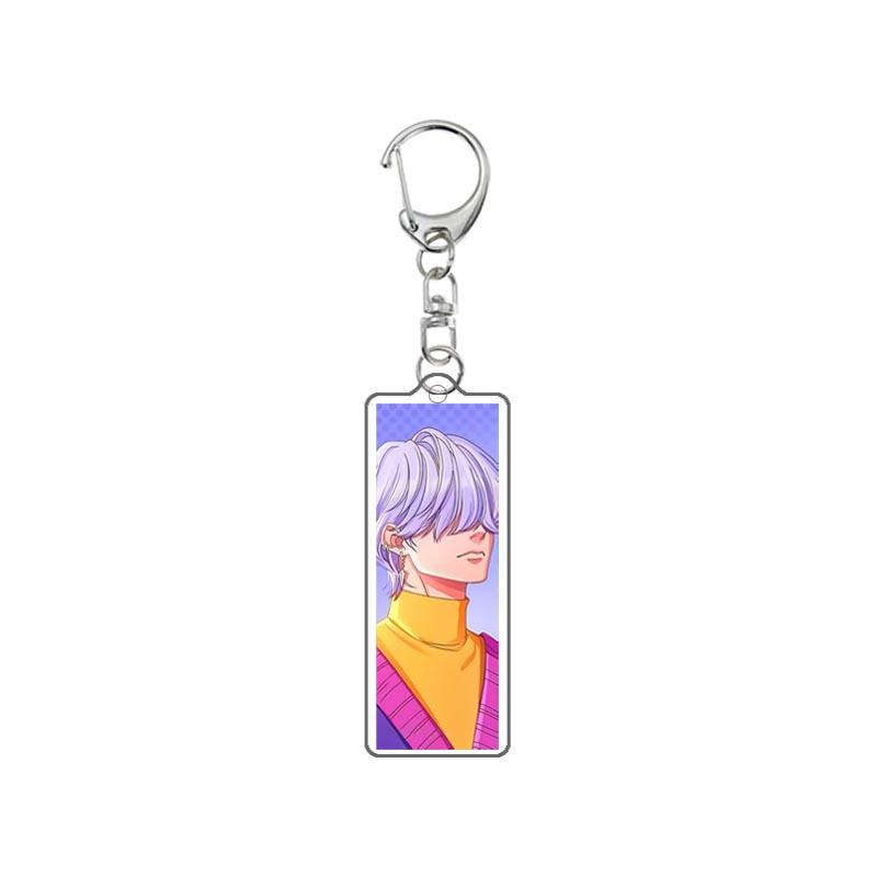 Demon Hunters Huntrix Kpop Saja Boys Acrylic Keychains Jewelry Rumi Zoey Jinu Mira Acrylic Pendant Keyring Decoration Fans Gifts