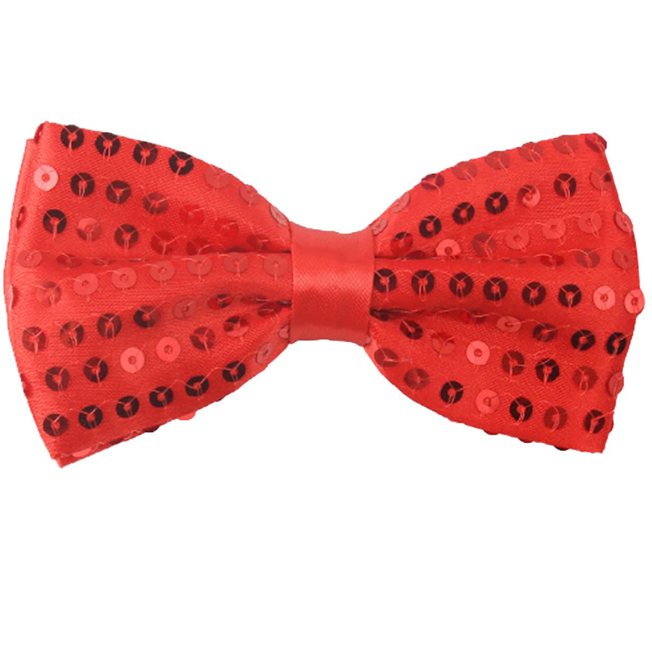 [White Fang] Sequin Bow Tie, Party Event, Stylish, Men s & Women s NC089 (Red)