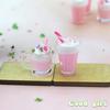 1Pc 1:12 Dollhouse Miniature Food Juice Fruit Tea Goblet Drink Bottle Milkshake Ice Cream Model For Dolls House Kitchen Food Toy