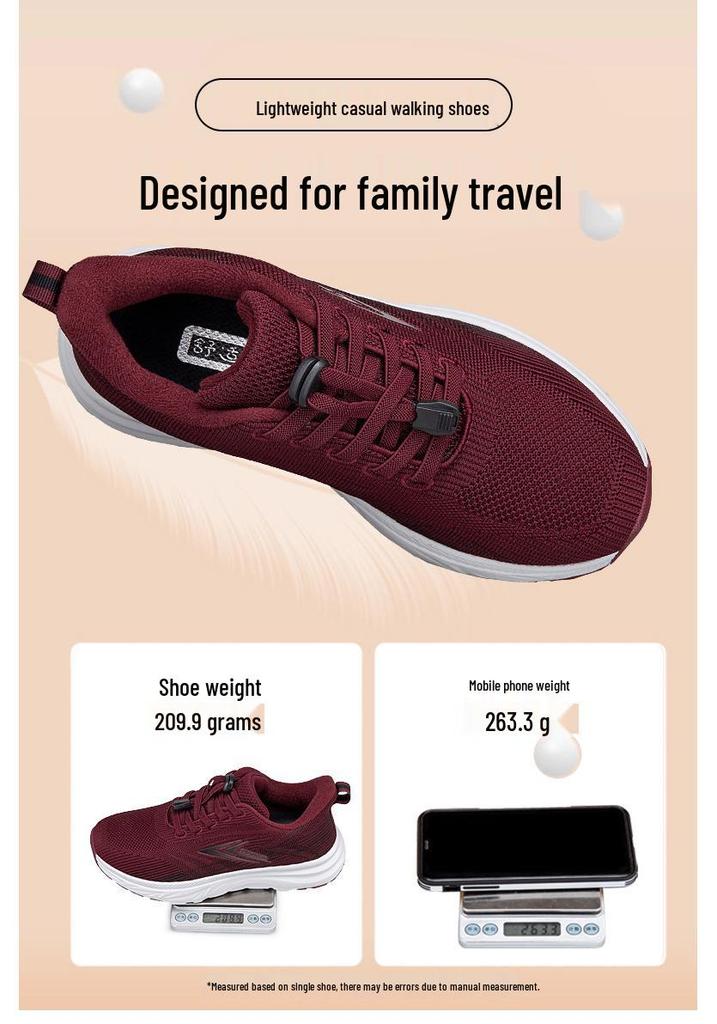Elderly Comfort Shoes: Non-Slip, Lightweight, Soft Sole for Women & Men in Spring/Autumn Styles