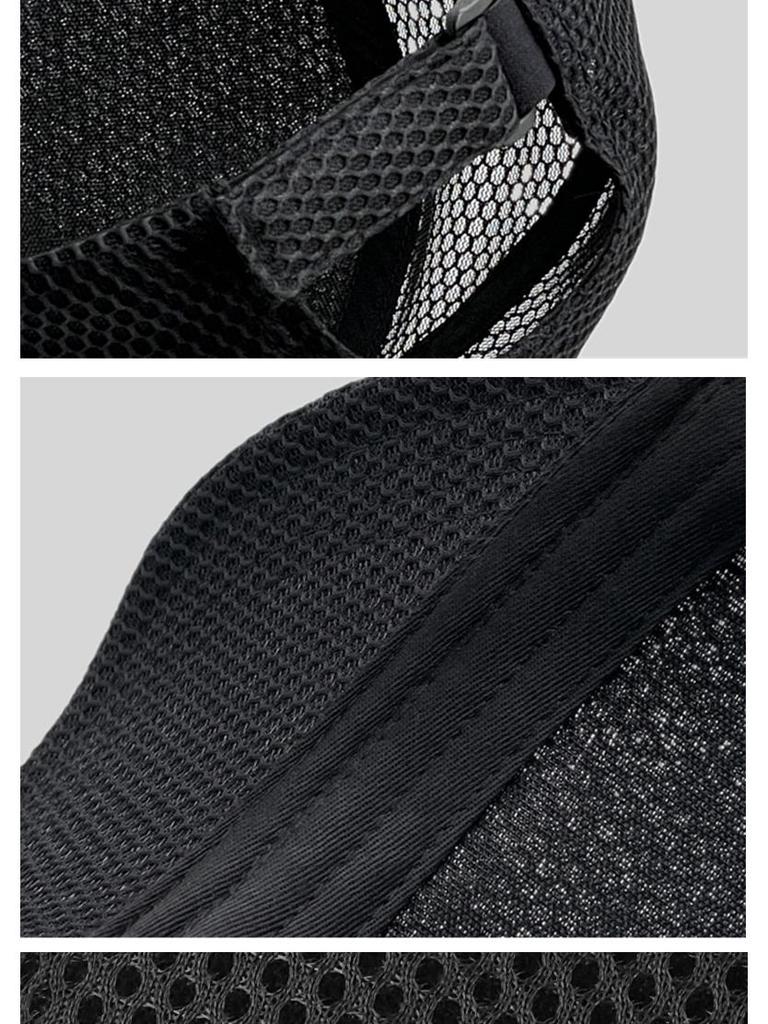Cappello da Sole Traspirante in Rete da Uomo - Cappellino da Baseball High-Top per l'Estate con Visiera a Becco d'Anatra e Vestibilità Ampia per la Testa