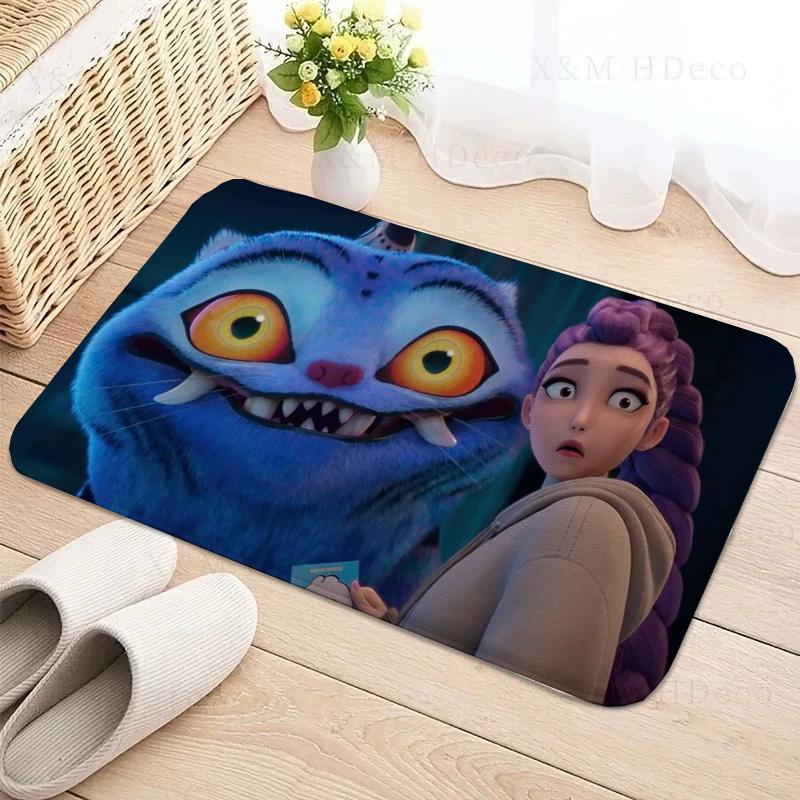 Kpop D-demon Hunters Floor Mat Rectangle Anti-slip Home Soft Badmat Front Door Indoor Outdoor Mat Welcome Doormat