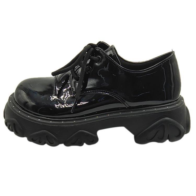 [Ushilai] British Style Platform Loafers Women's 2025 Spring New Small Height Increase Sweet and Cool Small Leather Shoes