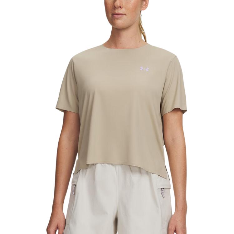 

Under Armour Round Neck Pullover Sports Short Sleeve T-Shirt Women tops 6012339-299 XS