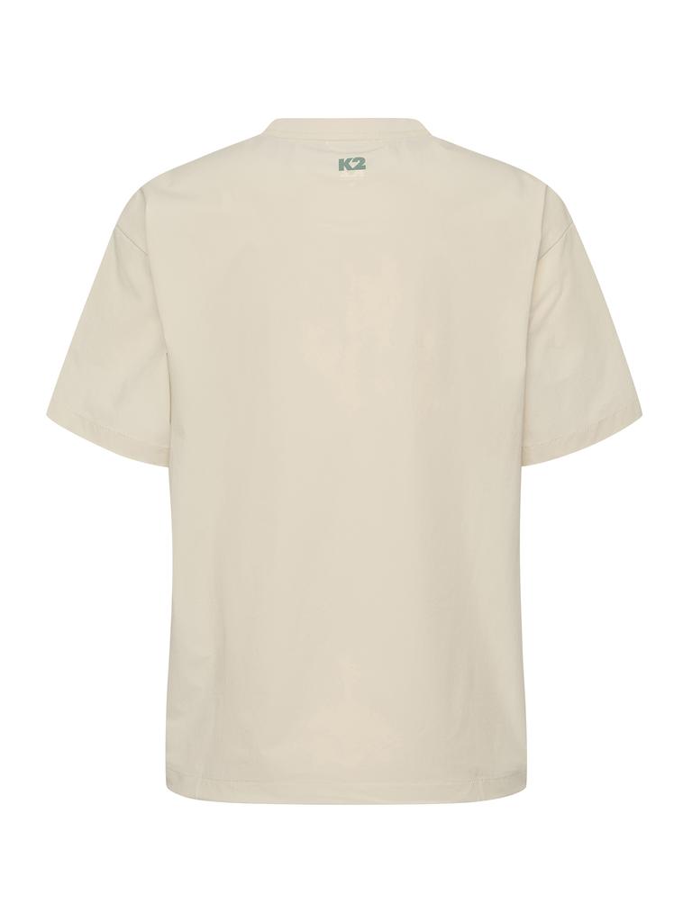K2 Ola Woven Short Sleeve Round Neck W_Oatmeal
