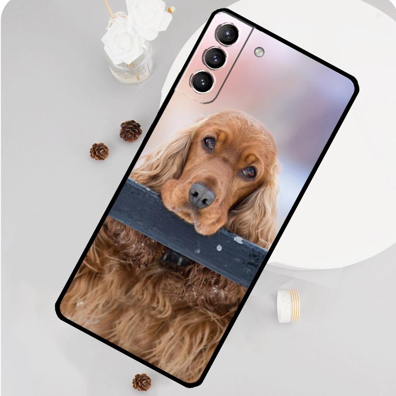 Cocker Spaniel Dog Phone Case For Samsung Galaxy S26 S23 Ultra S20 S21 S22 S24 S25 Plus S10 S25 FE Funda Cover