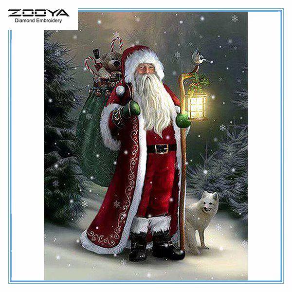 

ZOOYA DIY 3D Алмазная вышивка Рождественский крест ремесло стежок домашний декор Санта-Клаус