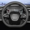 Ultrathin Leather Nonslip Car Steering Wheel Cover For Dongfeng Aeolus Yixuan Max GS EV E70 Huge Haoji Interior Accessories