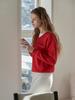 BEMUSE MANSION Bemuse V-Neck Knit - Red