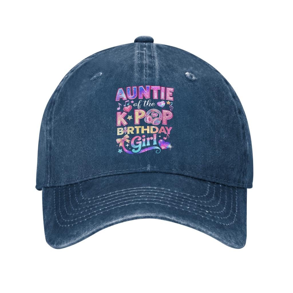 Auntie of The K Pop Birthday Korean Music Lovers Cool Baseball Cap Hats Visor Protection Snapback Cotton tops gorras