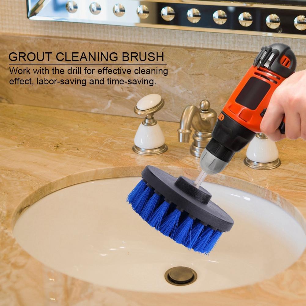 

Tile Grout Cleaner Bathtub Toilet Drill Brush Carpet Cleaning Tool Attachment #3