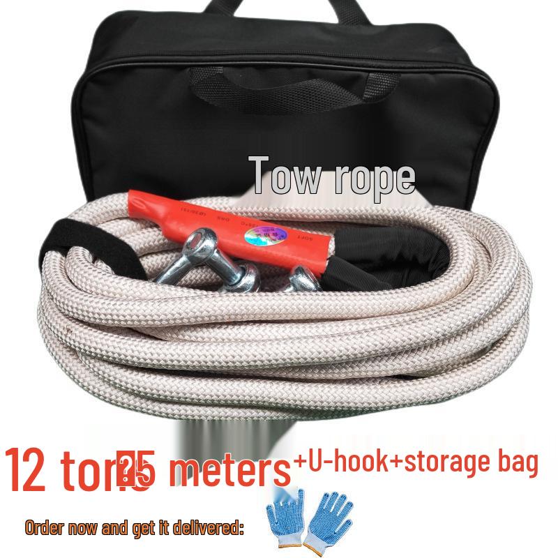 Heavy-Duty Wear-Resistant Off-Road Tow Rope for Small Cars