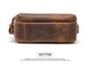 Czarny Anioł Retro Skóra Crazy Horse Męska Torba Na Ramię Crossbody