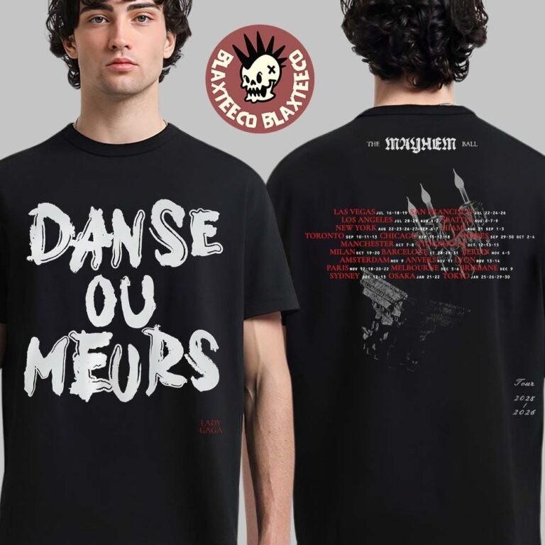 

Леді Гага The Mayhem Ball Tour 2025 2026 Danse Ou Meurs Танцюй Або Помри Франція Футболка Унісекс XL