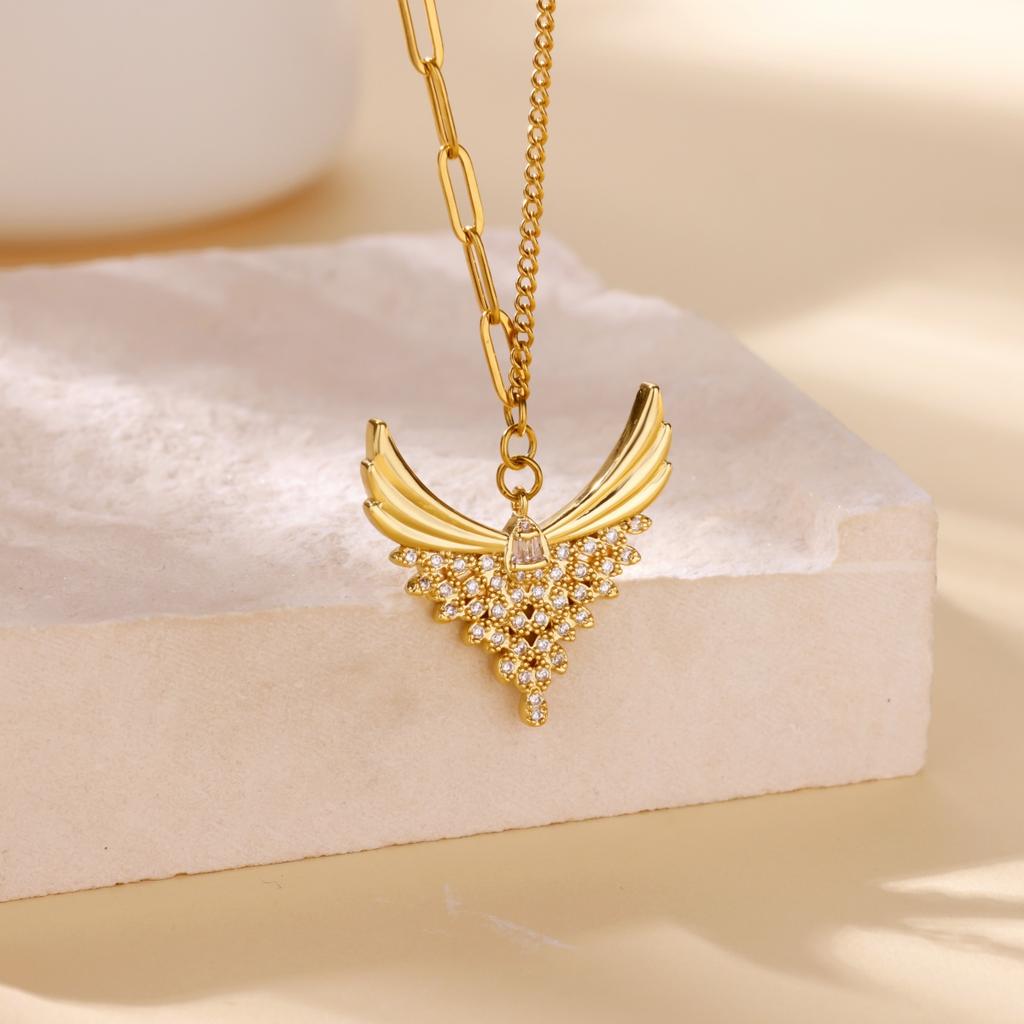Stainless Steel Sun Pendant Necklace for Women Fashion Gold Color Zircon Charm Chain Necklaces Trendy Aesthetic Jewelry Gift