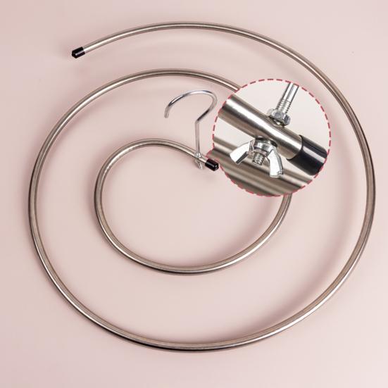 2ks spirálový stojan na sušení přikrývek nerezová ocel prostorově úsporné přikrývky ručníky spodní prádlo věšák na oblečení pro domácnost