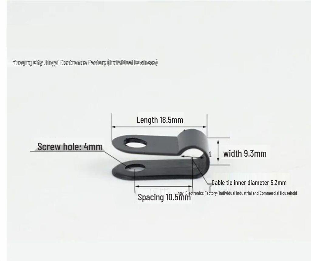 R-Type Plastic Nylon Draadklem U-Type Kabelbeheer Krimptang Vloergoot