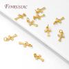18K Gold Plated Jesus Cross Charms For Jewelry,Small Pendants For Earrings,DIY Bracelets Accessories,Jewelry Making Supplies