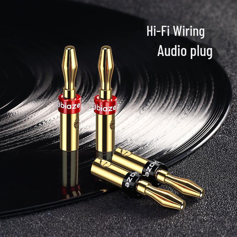 Biaz Gold-Plated Y35 Audio Cable, 4-Pack