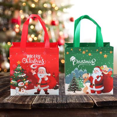Sacos de Natal de Não Tecido Decorações de Feliz Natal para Casa 2025 Sacos de Embalagem de Doces para Presentes de Natal Navidad Natal Ano Novo 2026