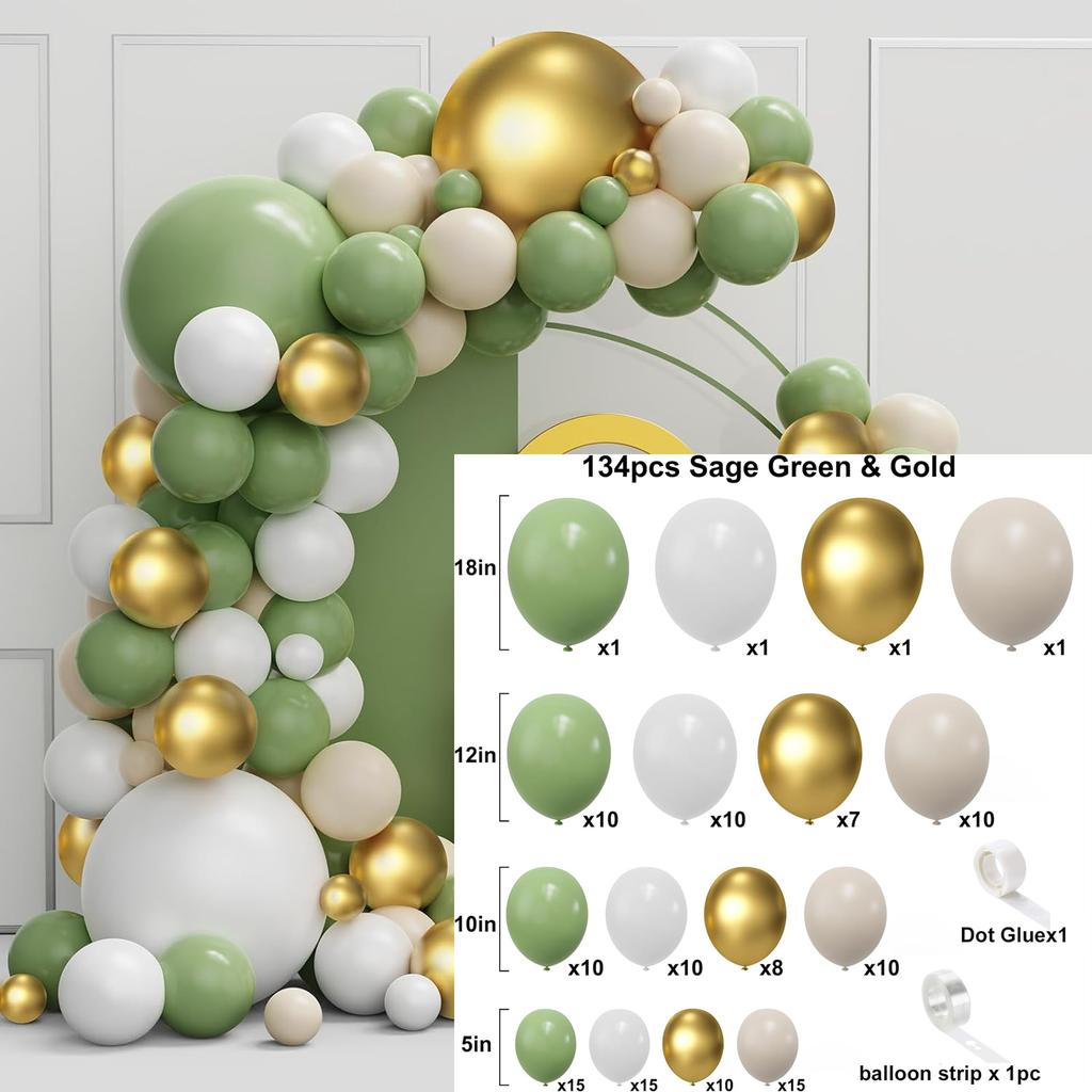 107Pcs multi-color latex balloon set suitable for birthday parties, weddings, Valentine's Day party decoration