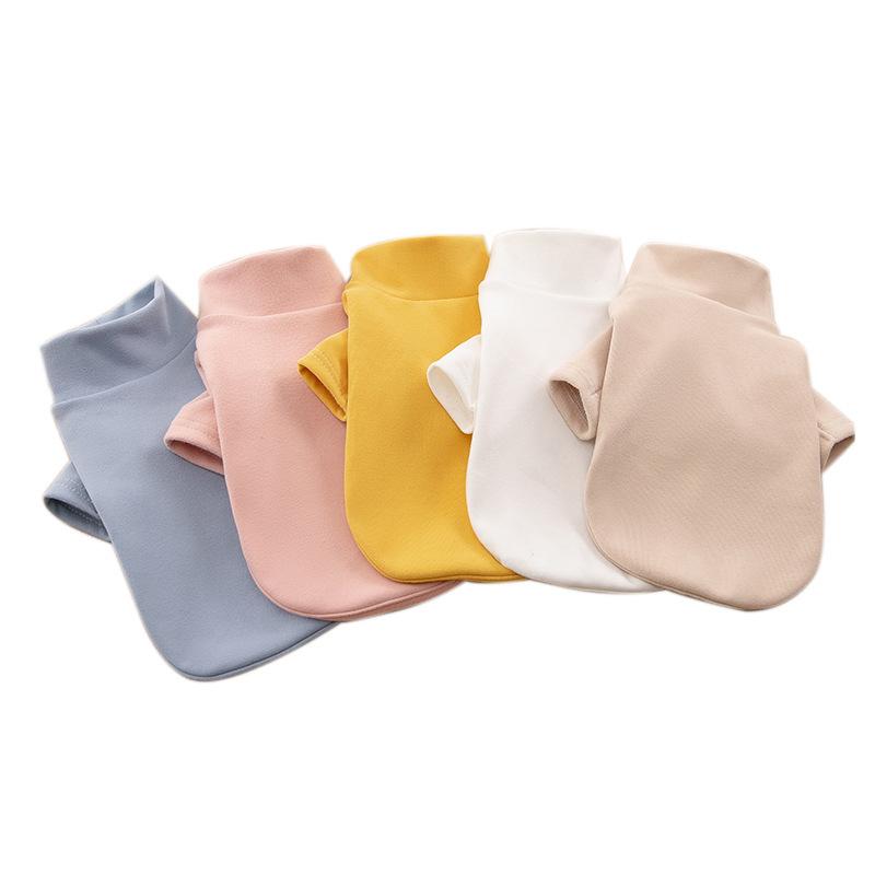 Autumn and Winter Solid Color Versatile Bottoming Shirt, Spring Dog Two-foot Elastic Close-fitting Cat Clothes, Pet Dog Knitted Sweater