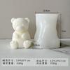 3D Bären Kerze Silikonform Niedliches Mini Tier Duftkerze Seife Gips Dekorative Dekoration Bastelform Diy Kuchen Backform