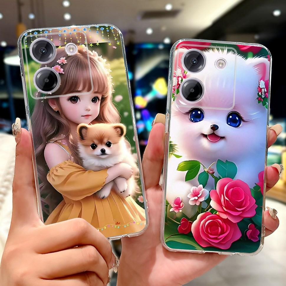For Xiaomi Poco M7 Pro 5G Case New Dargon Art Painted Cover For Poco M7 PocoM7 Pro 5G Back Cover Soft TPU Fundas Coque
